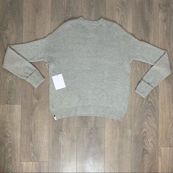 Free People One Teaspoon Classic Cotton Chunky Knit Sweater Grey Oversized Small - Picture 15 of 16